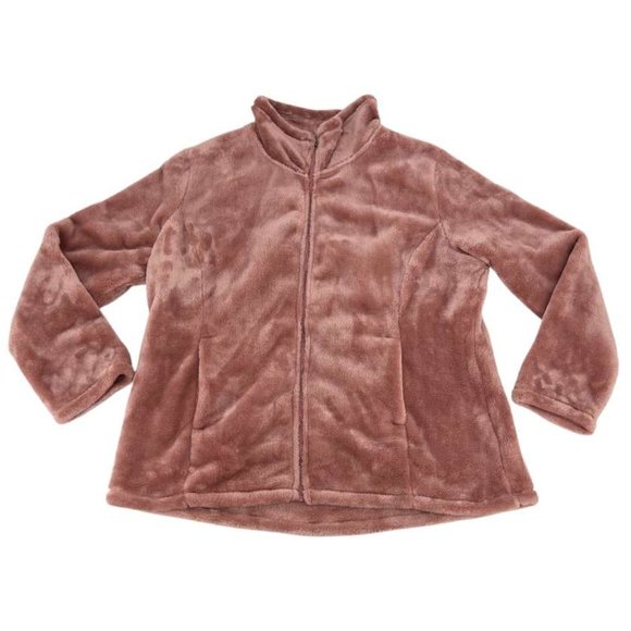 32 Degrees Heat | Women's Plush Zip Up Jacket | Pink | Size XXLarge - Picture 1 of 3
